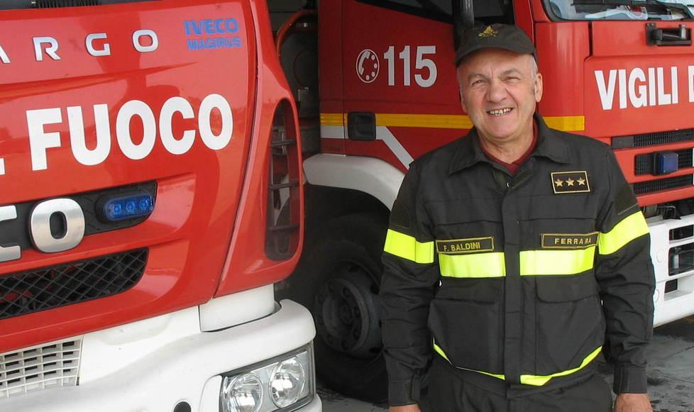 Baldini, quarant’anni nei vigili del fuoco 