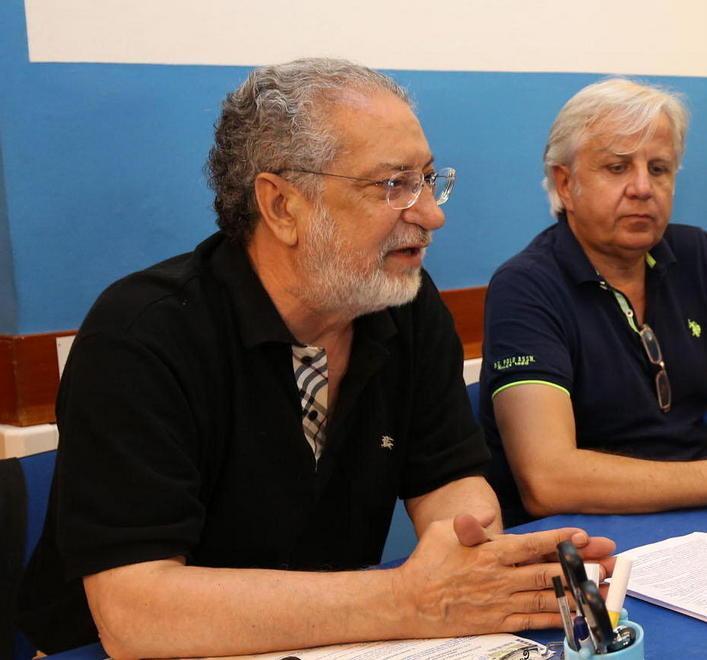 Alberto Lapenna nella sede di Forza Italia (Foto Nucci)