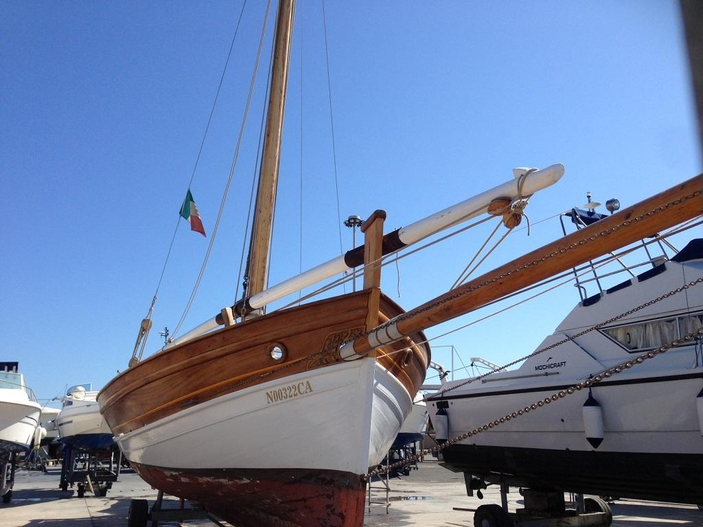 Il Machiavelli 1869 al sicuro in un cantiere navale