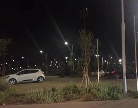 Auto al Parco Centrale Fioccano centodieci multe 