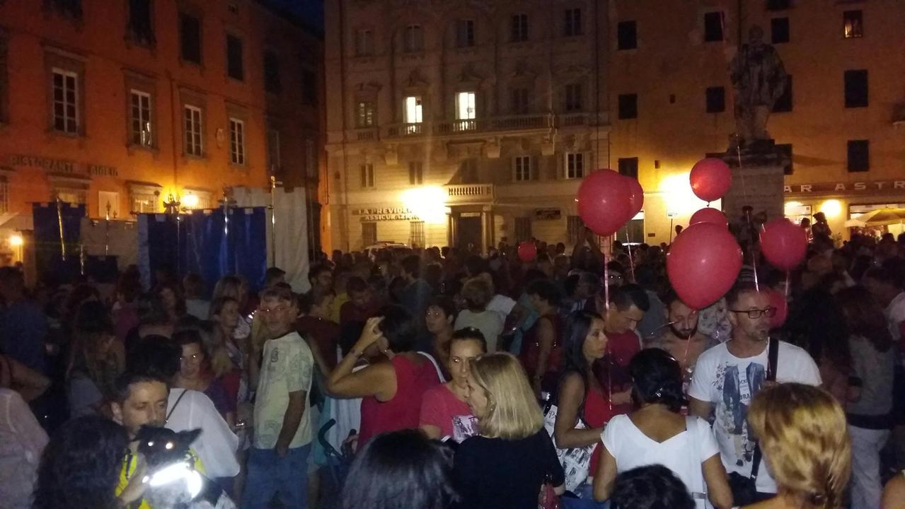 La partenza della manifestazione da piazza del Giglio