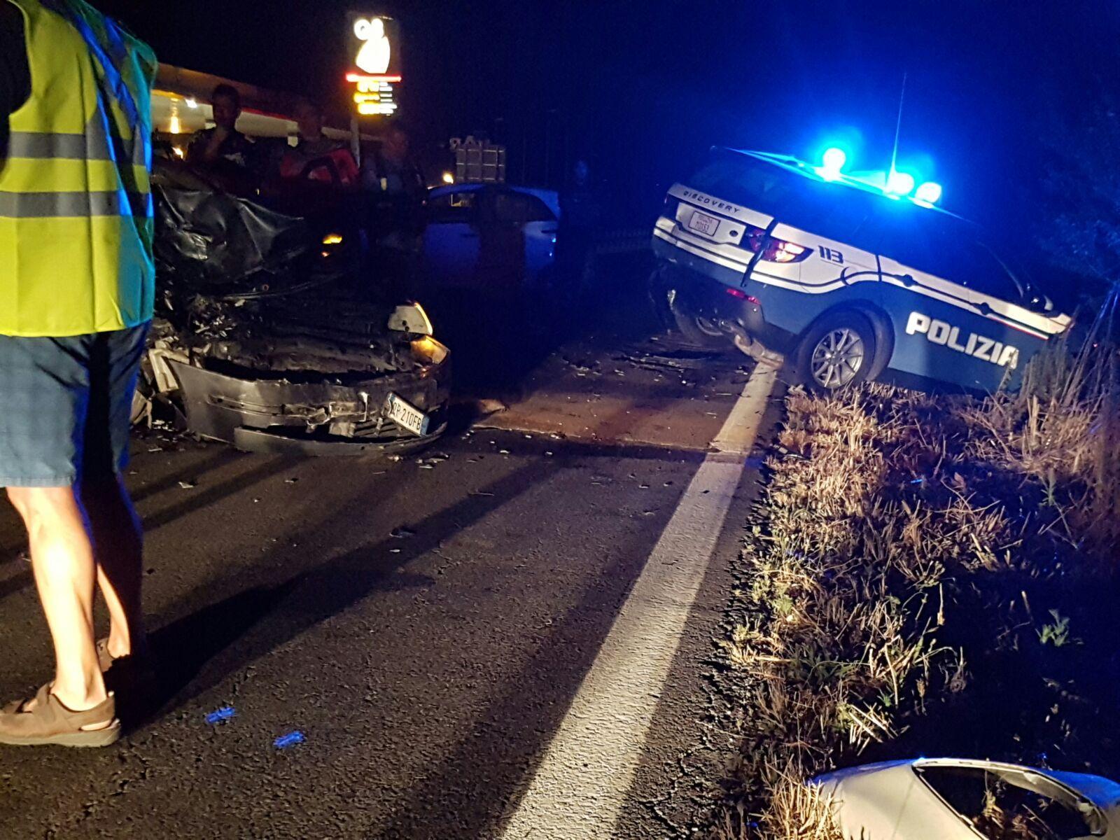 Un'immagine dell'incidente