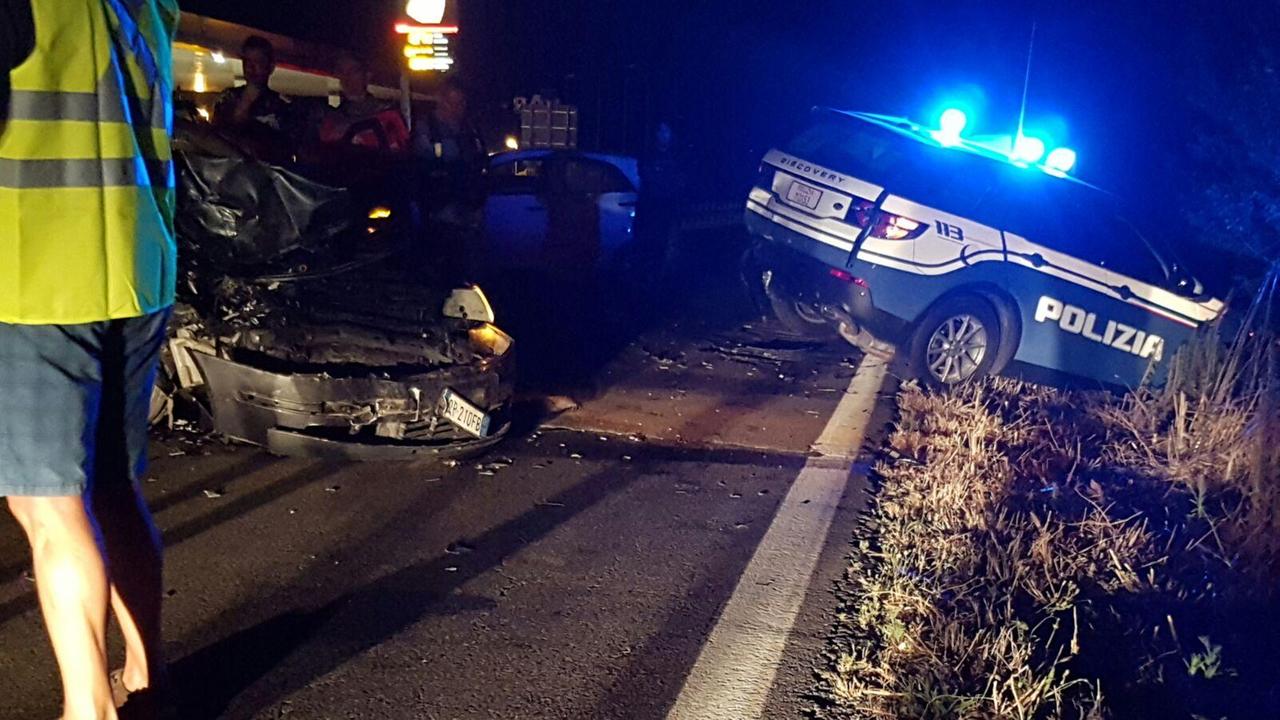 Un'immagine dell'incidente