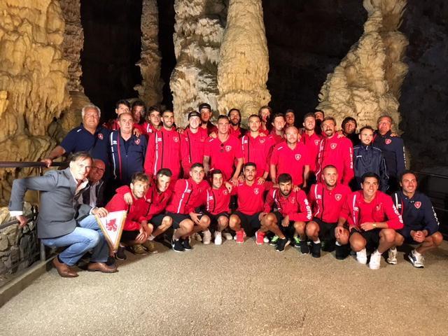 La squadra in ritiro