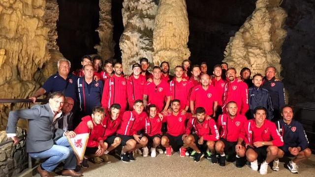 La squadra in ritiro