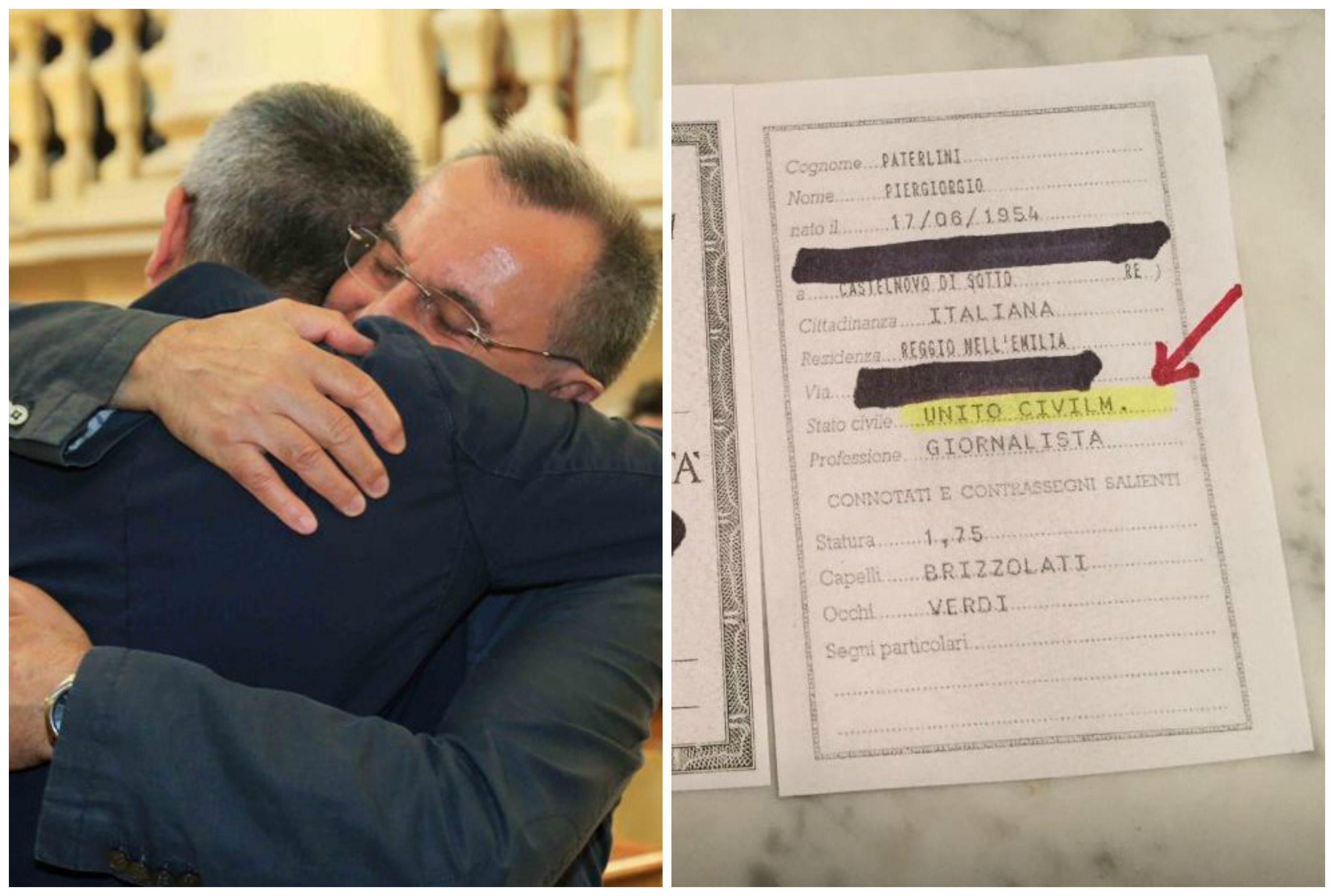 Unioni civili, così a Reggio Emilia cambia la carta d'identità