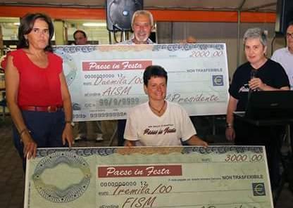 Donazione all’Aism da “San Rocco paese in festa”