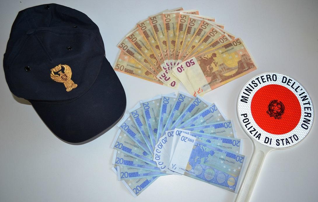 Le banconote false sequestrate dal commissariato di Siniscola