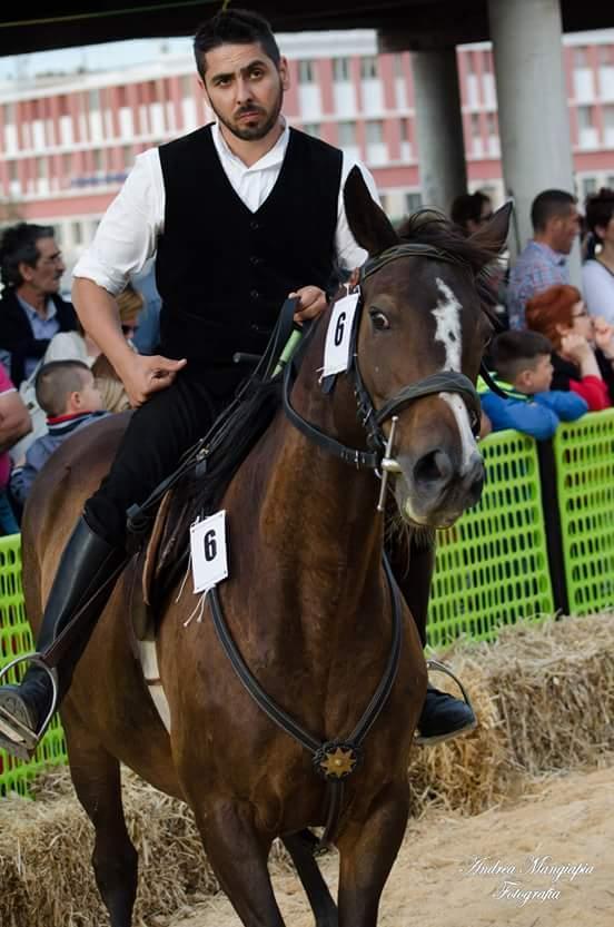 Mauro Loi con la sua cavalla Dark Flight