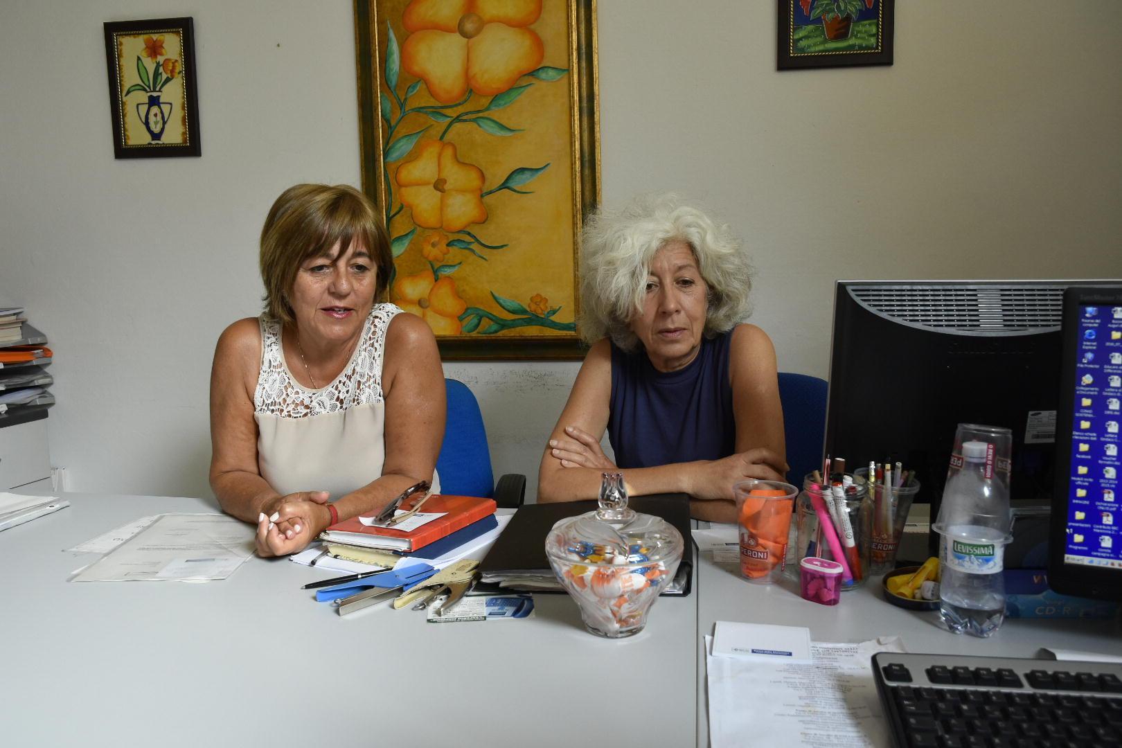 Da sinistra Sabrina Gaglianone e Rita Teodori del centro antiviolenza di Grosseto (foto Agenzia Bf)