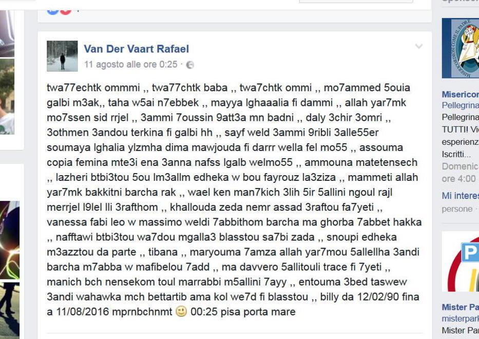 «Vi ho amato tutti ma è il mio momento» L’addio del jihadista