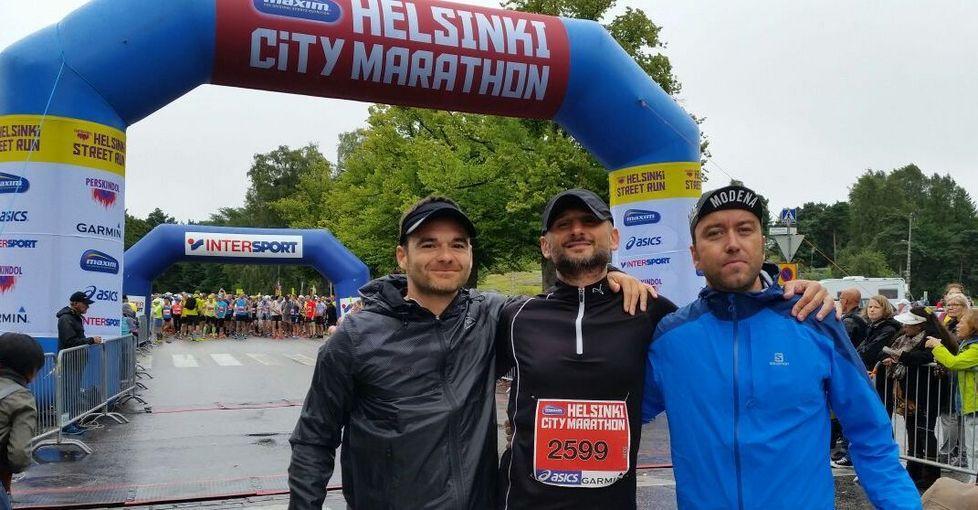 tre runners della madonnina a helsinki