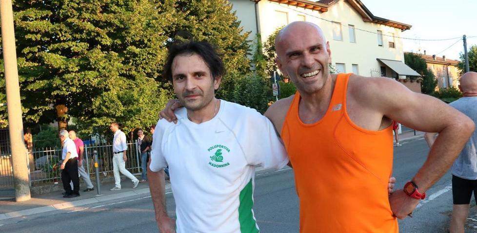 Benincasa e Bianchi insieme al traguardo di Mandrio