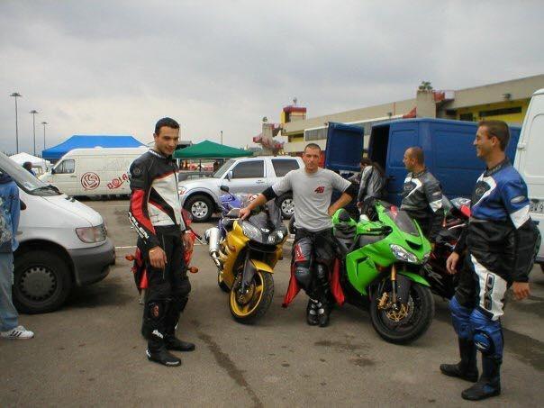 Daniele Lubrano con la sua moto 