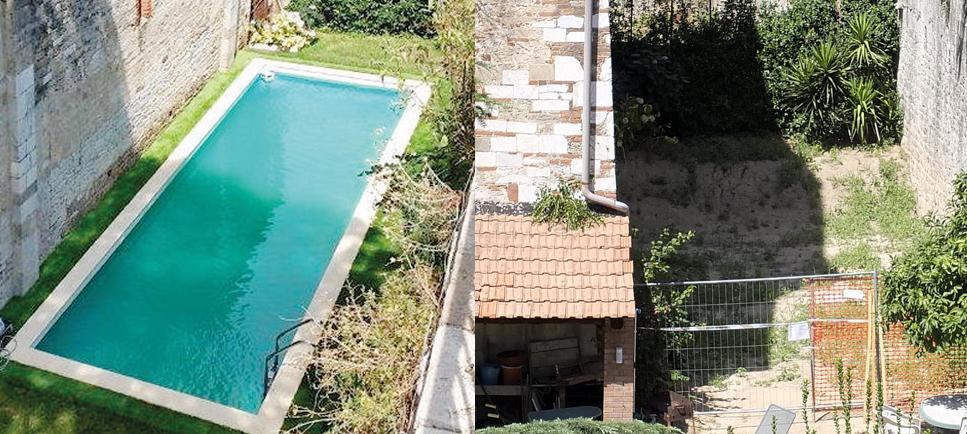 Pisa, rimossa la piscina abusiva sotto le mura