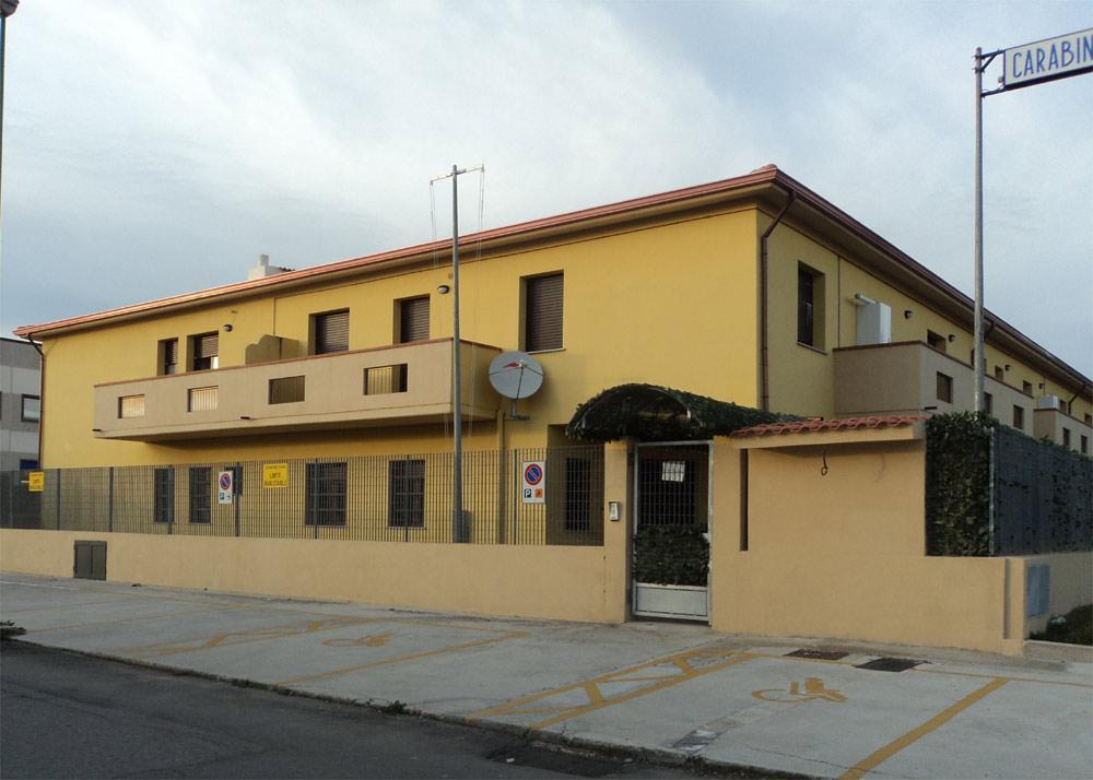 La stazione dei carabinieri di Senorbì