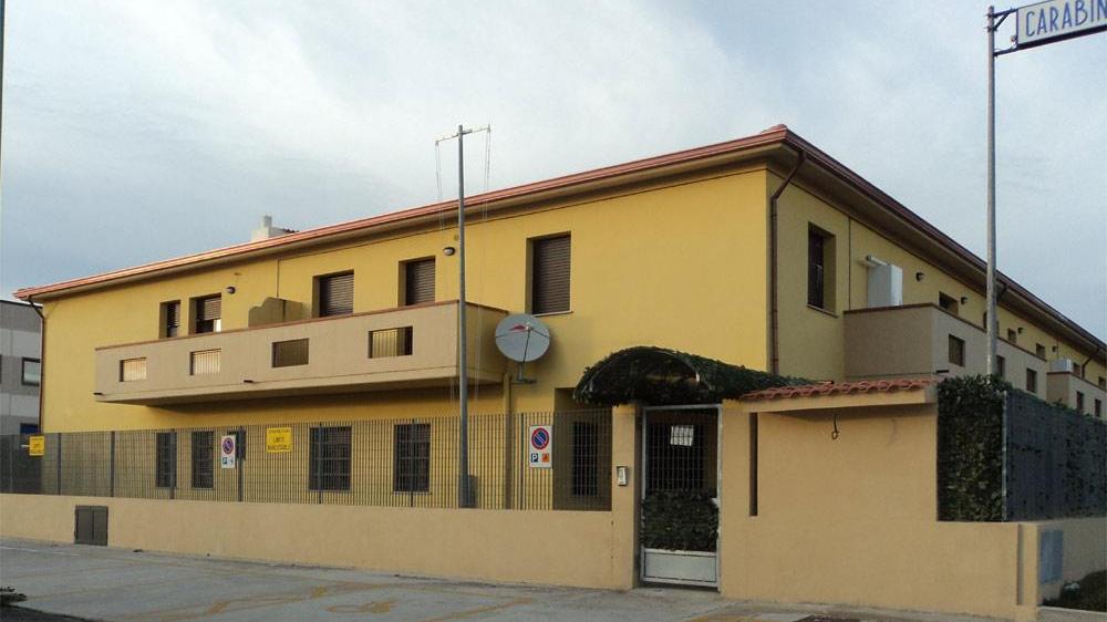 La stazione dei carabinieri di Senorbì