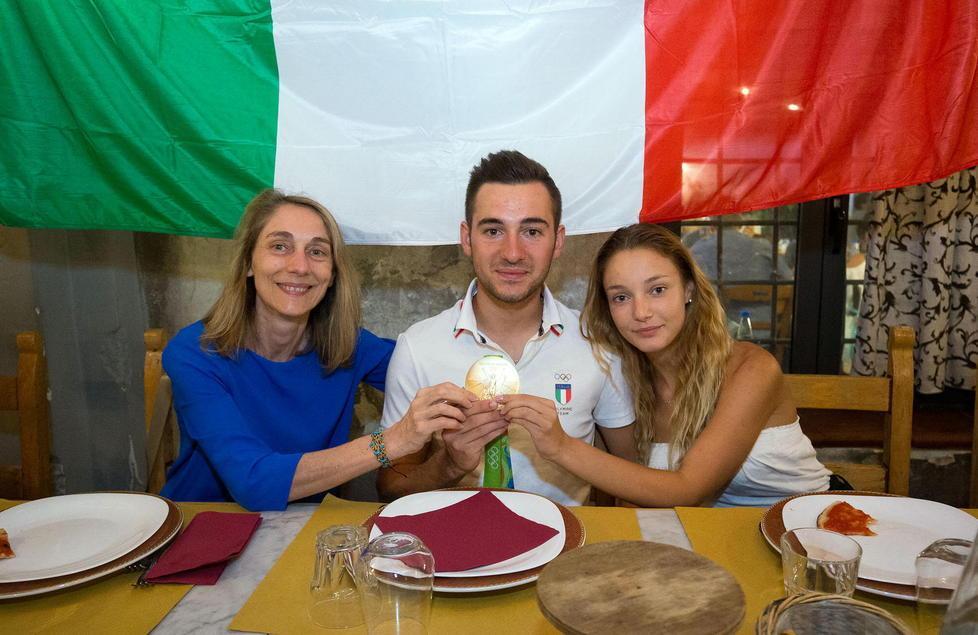 Rossetti: stanco ma felice La festa per l’oro olimpico 