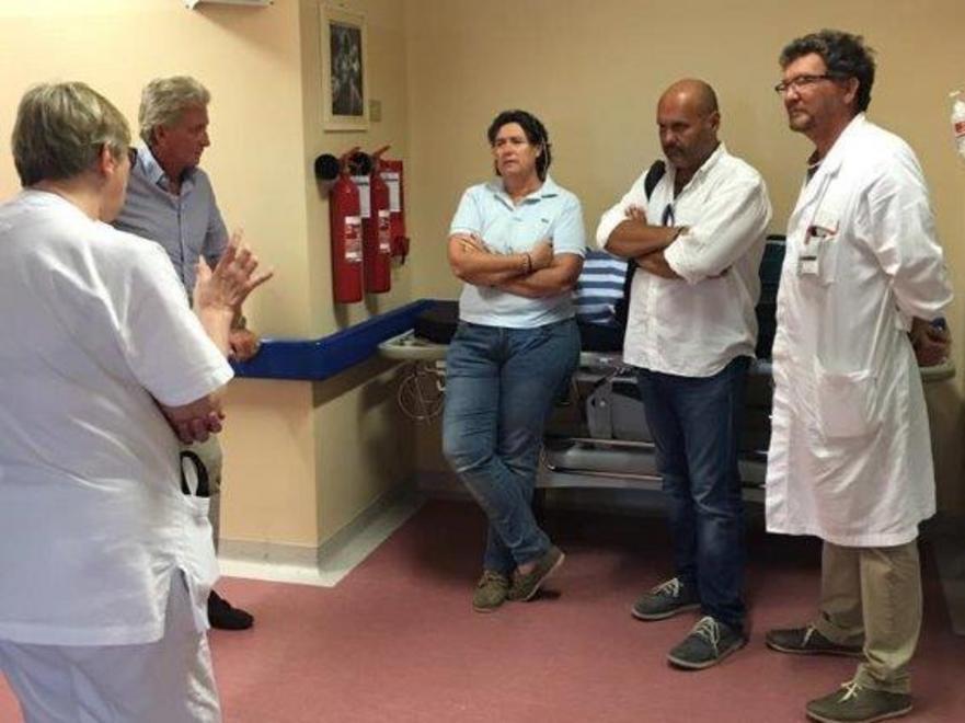 Saccardi in visita all’ospedale 