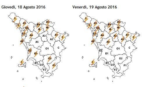 Le previsioni per oggi e domani