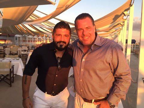 Pablo Dana con Rino Gattuso