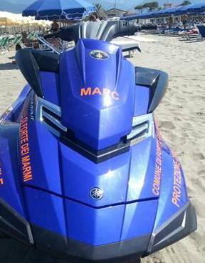 La moto d’acqua della Protezione civile per i soccorsi in mare 