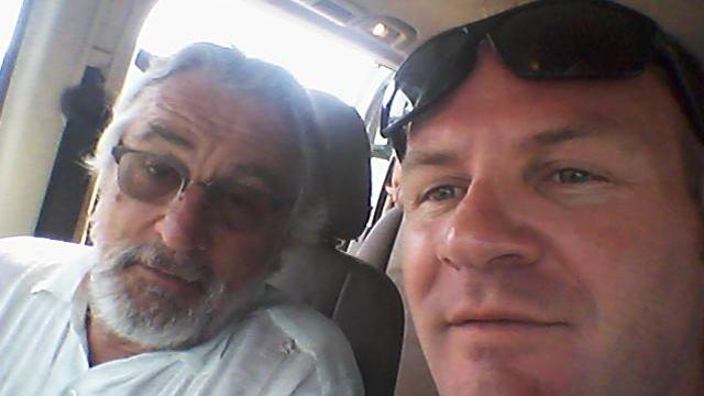 Robert De Niro a bordo del taxi di Giuseppe Acciaro