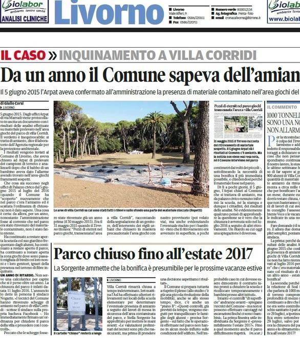 Per chiudere il parco sono serviti 13 mesi 