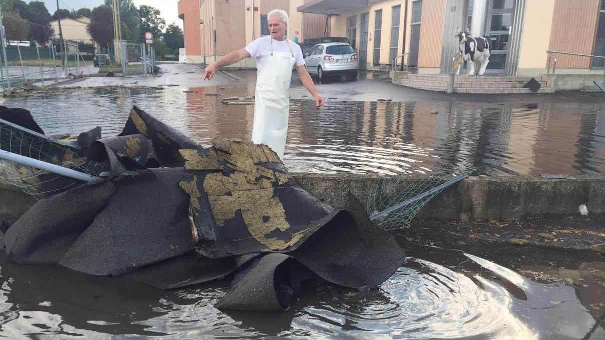 Grandine e vento, il maltempo spazza la provincia da Castelnuovo a Spilamberto, da S. Cesario a Portile