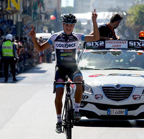 Il capolavoro di Fausto Masnada con la sua bellissima fuga infinita