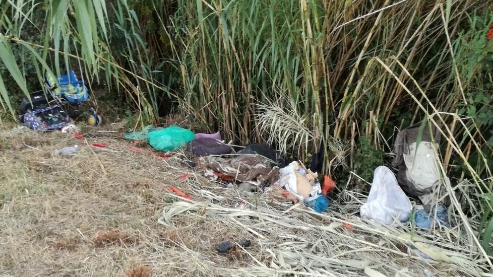 Fossetto, zona di rifiuti abbandonati