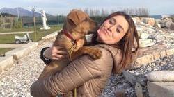 Olga Bernardini col suo cane