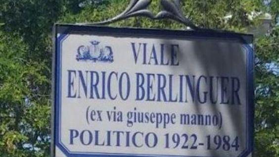 Intitolazione del nuovo viale a Berlinguer
