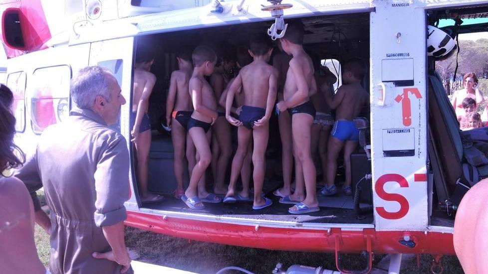 L’elisuperficie ospita l’elicottero della Guardia costiera