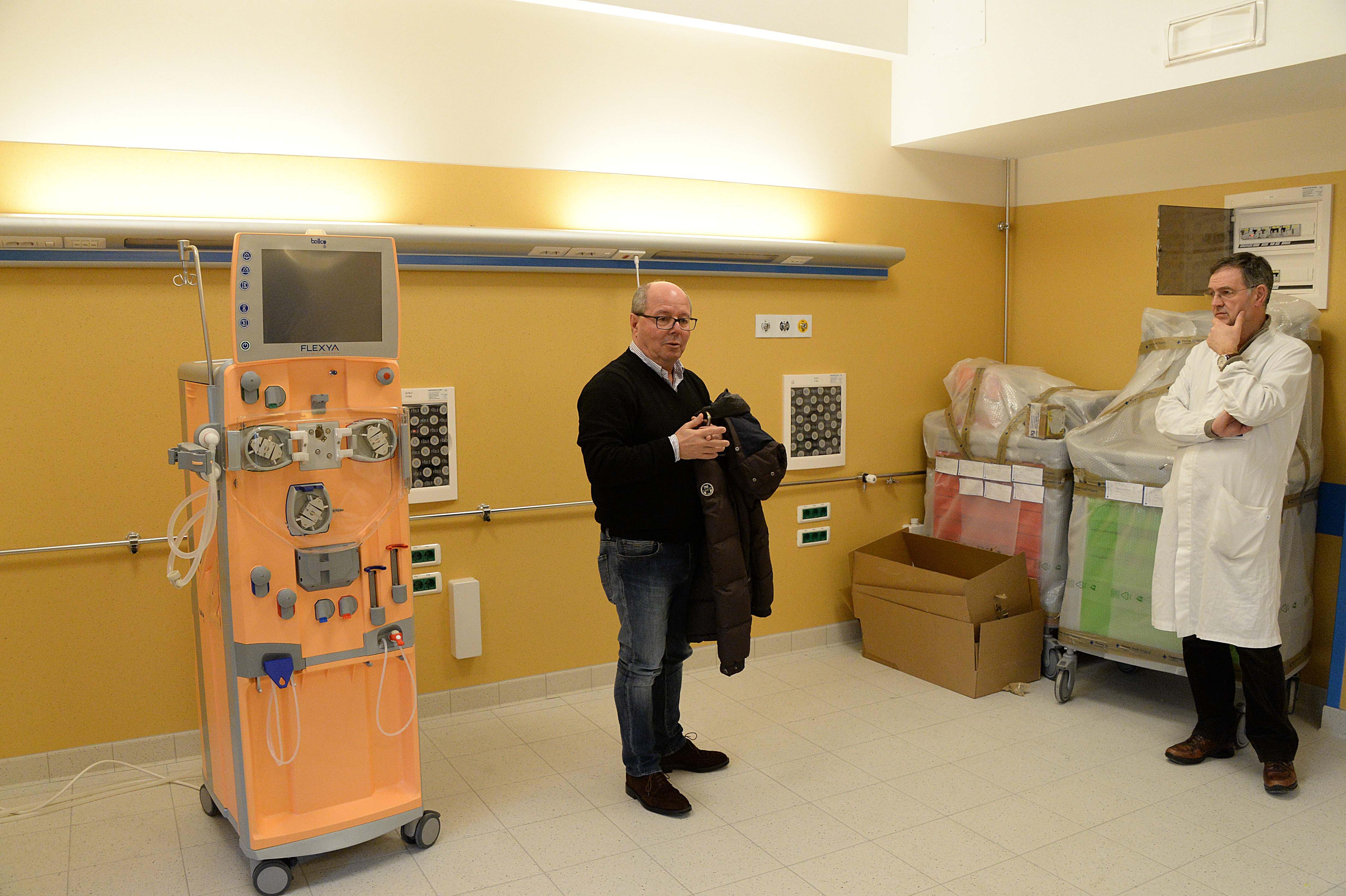 Il reparto dialisi dell’ospedale Lotti di Pontedera (foto di repertorio)