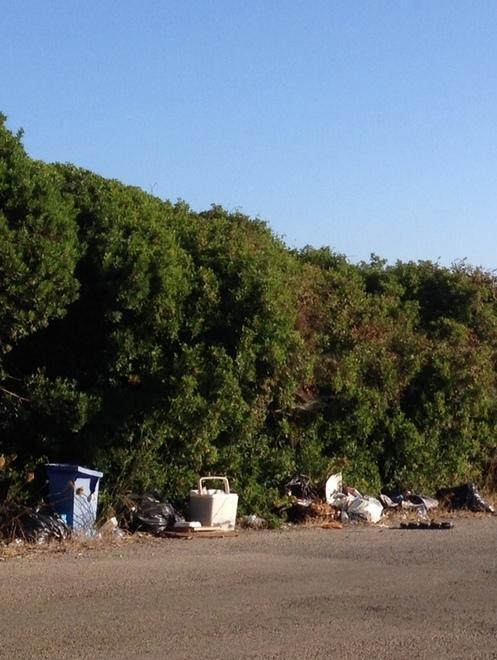 Monte Pizzinnu invaso dai rifiuti 