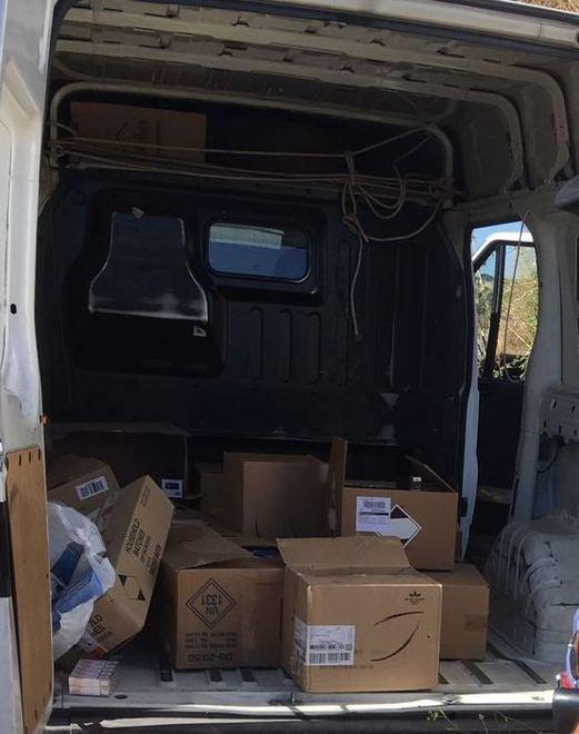 Rapinato il furgone delle sigarette 