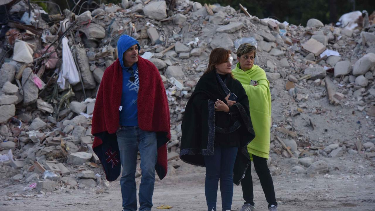 Gli sfollati del terremoto
