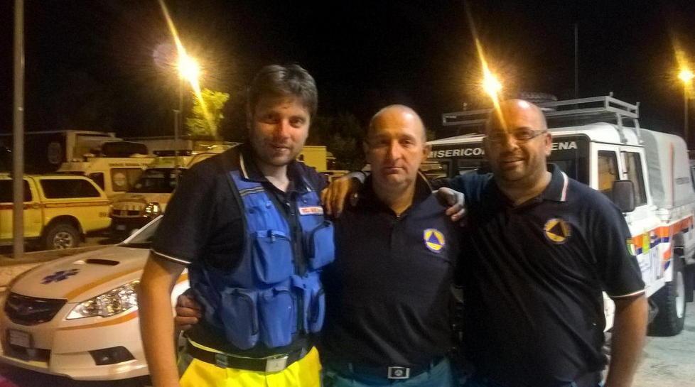 Gli angeli della Misericordia partiti verso la distruzione