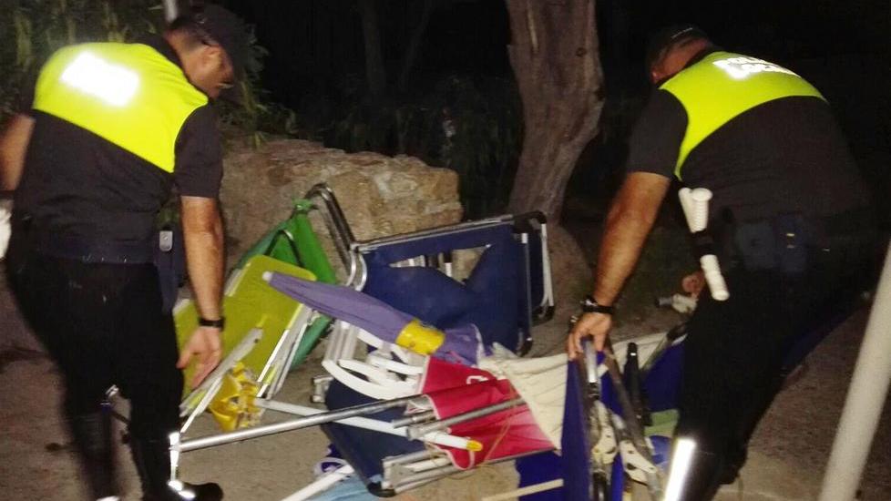 Sotto sequestro sdraio e ombrelloni abusivi in spiaggia