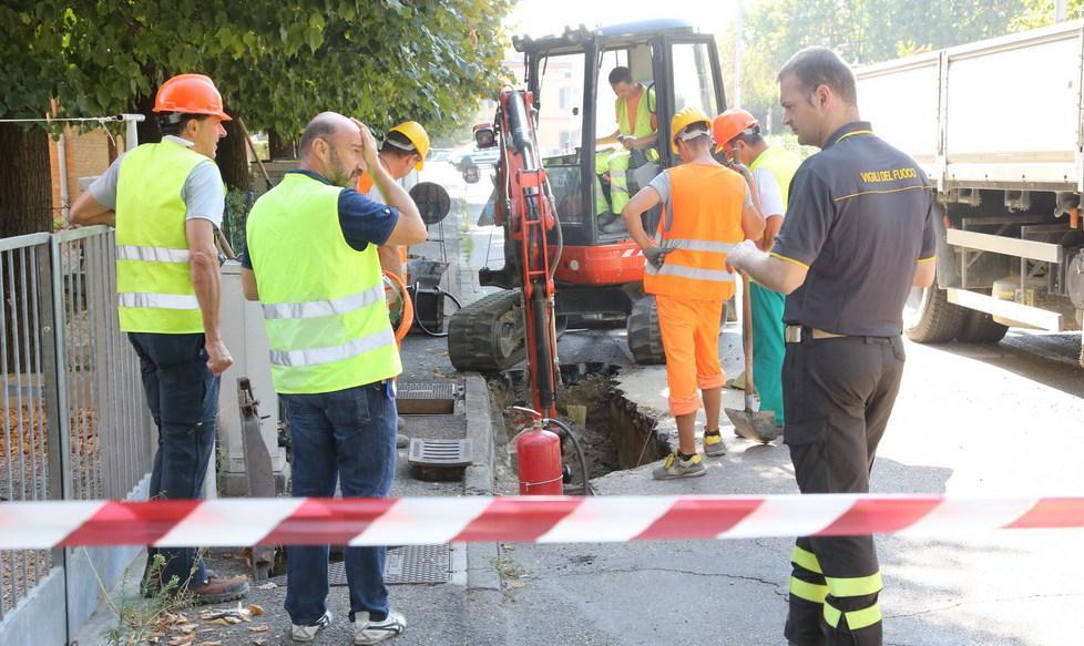 Allarme per fuga di gas 