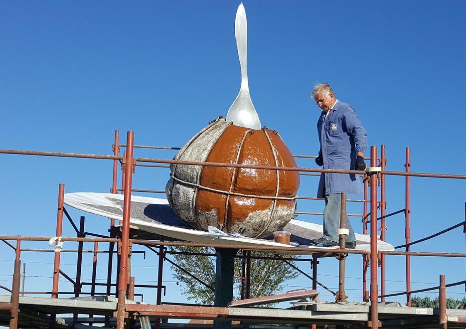 Monumento alla salama Lavori di manutenzione 