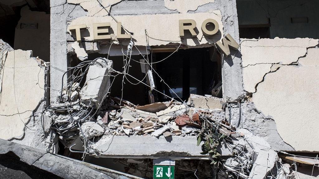L'hotel Roma crollato per il terremoto ad Amatrice