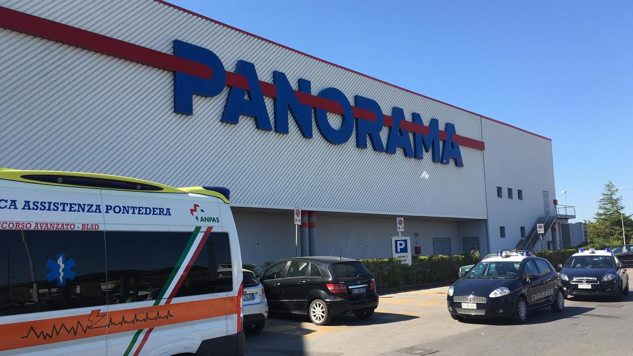 l'arrivo dell'ambulanza a Panorama