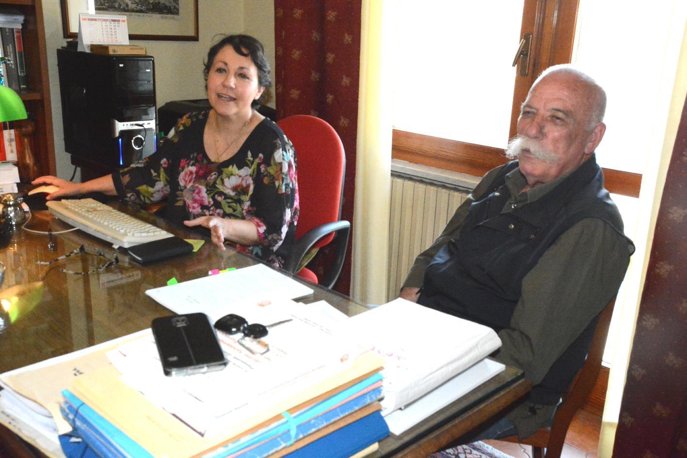 L'avvocato Cristina Puddu e Doddore Meloni