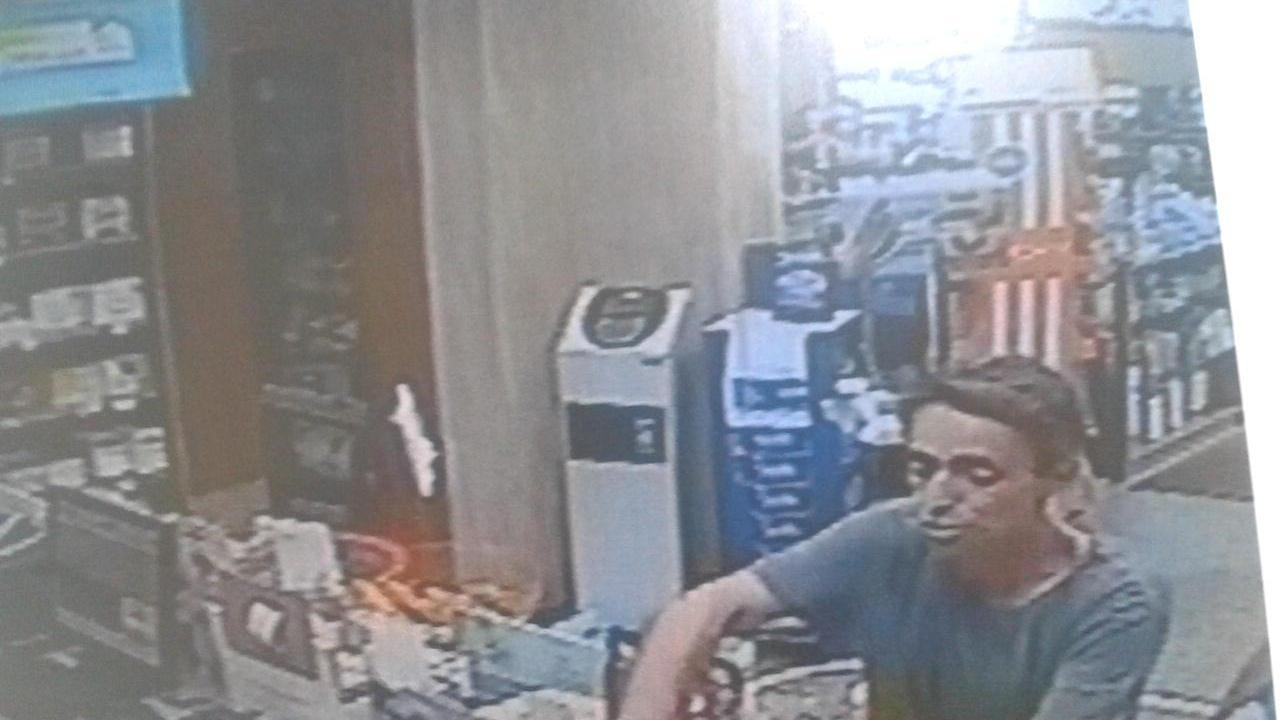 Il rapinatore in azione