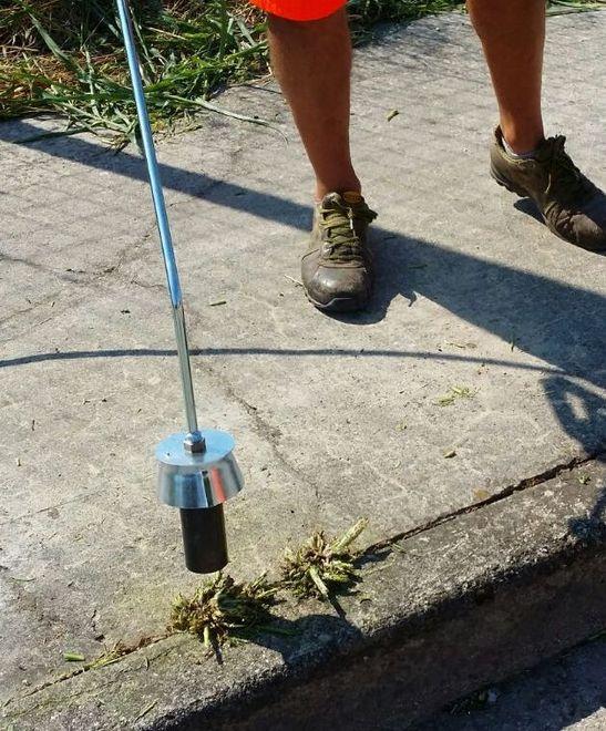 Pirodiserbo per trattare erbe infestanti 