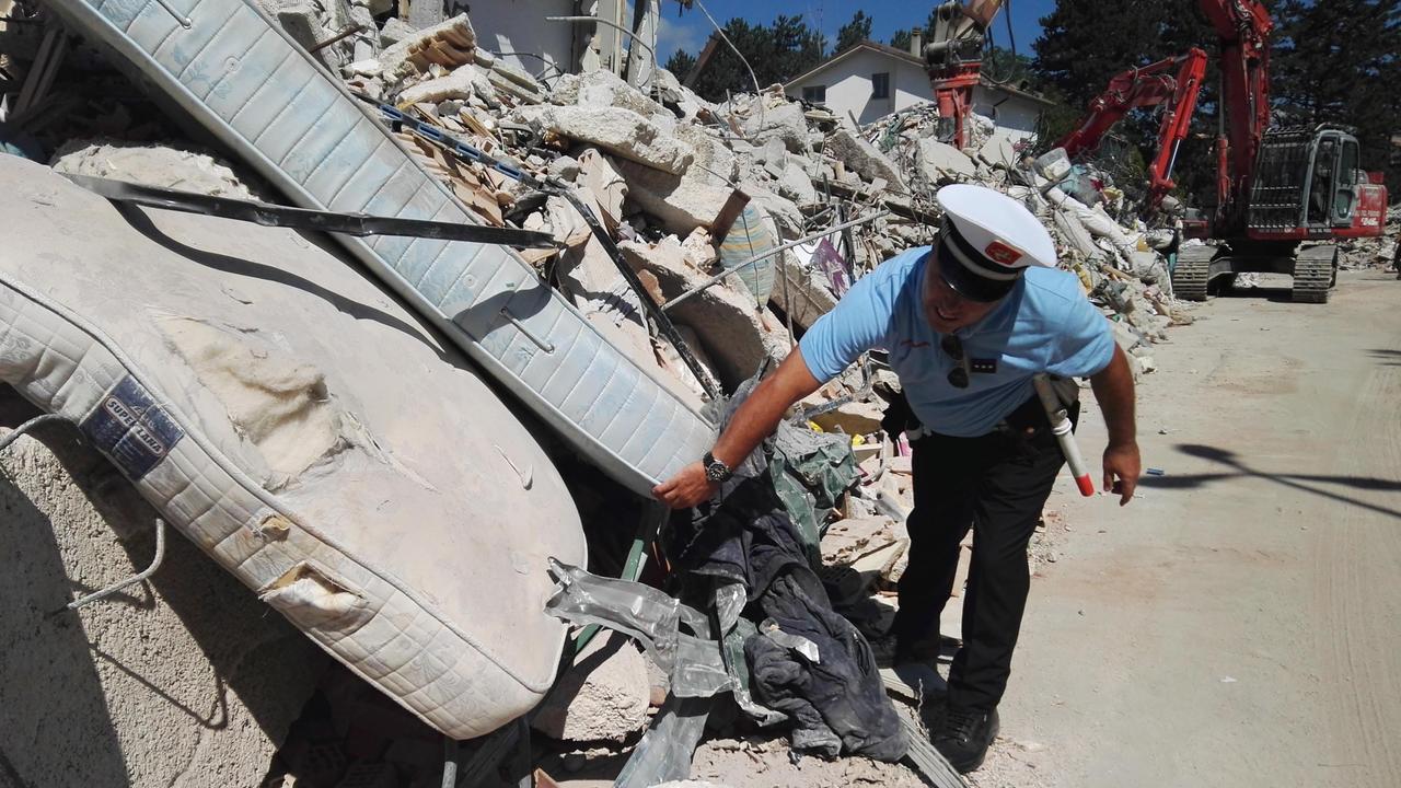 La polizia minicipale di Prato nelle zone terremotate