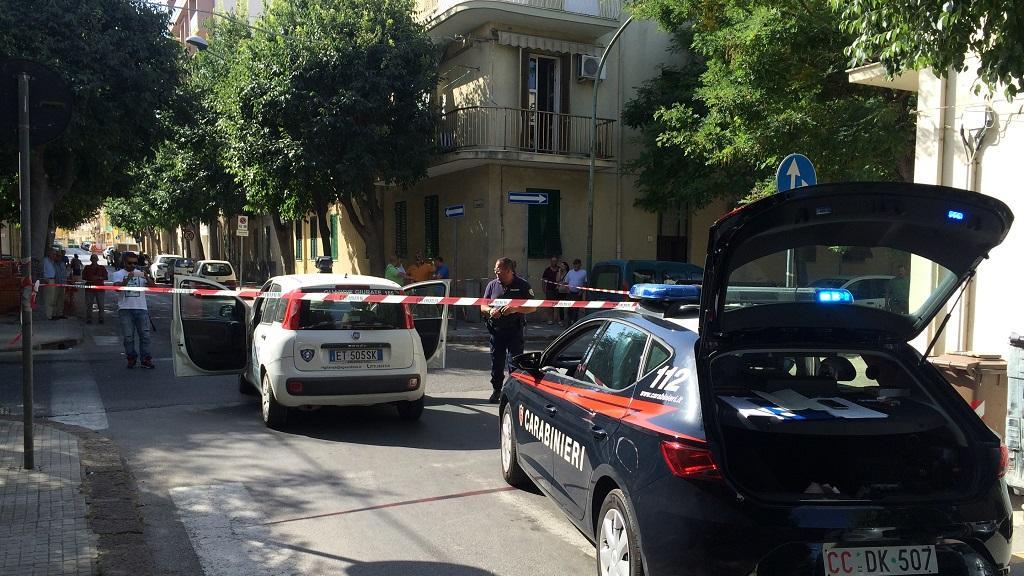 Il luogo della rapina in via Marconi ad Alghero (foto Gabrielli)