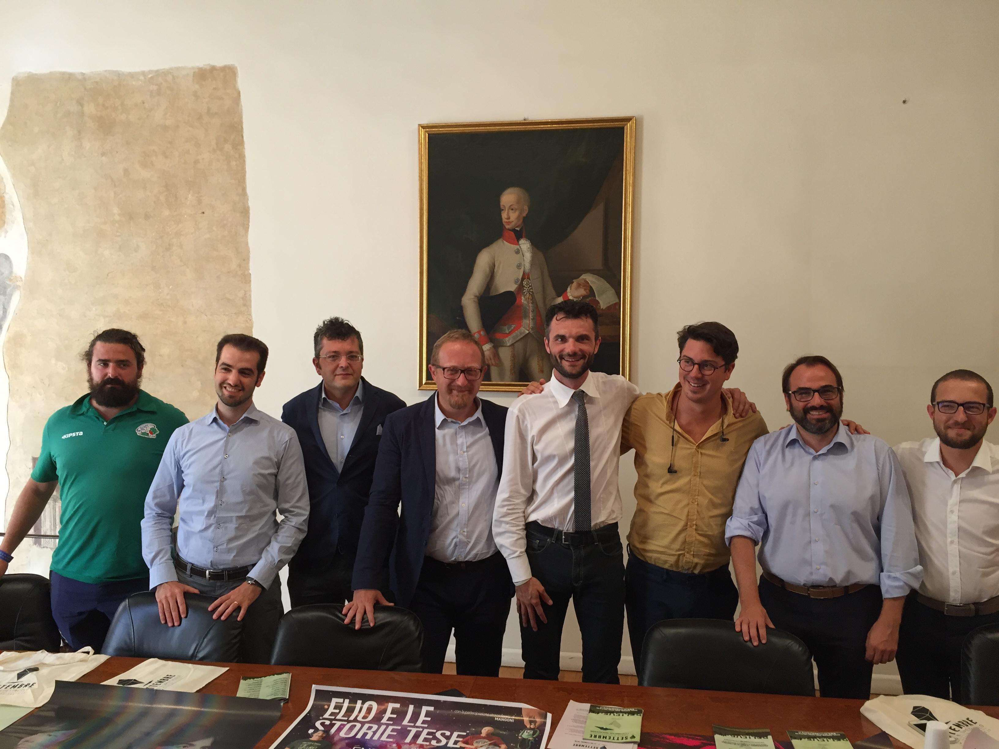 La presentazione nel palazzo comunale della manfestazione "Settembre Prato è spettacolo"